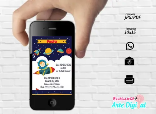 Convite Digital Astronauta