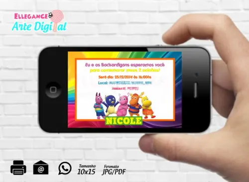 Convite Digital Backyardigans