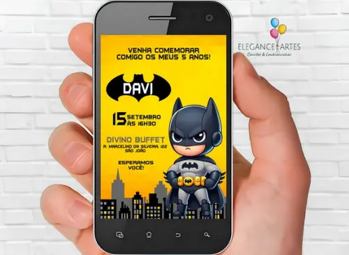 Convite Digital Batman
