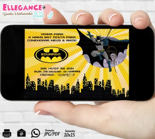 Convite Digital Batman