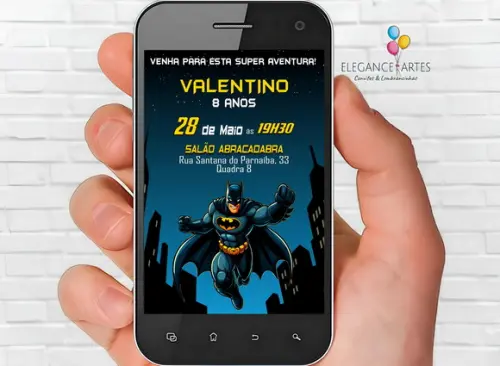 Convite Digital Batman