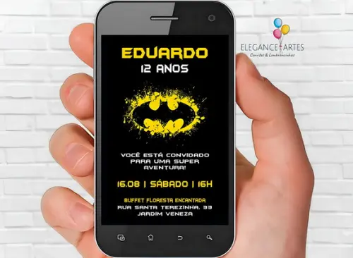 Convite Digital Batman