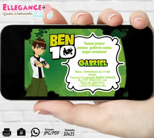 Convite Digital Ben 10