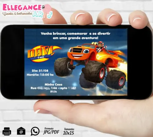 Convite Digital Blaze Machines
