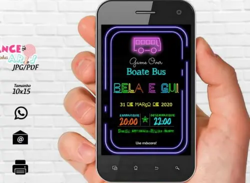 Convite Digital Bus Party