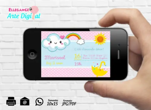Convite Digital Chuva de Amor