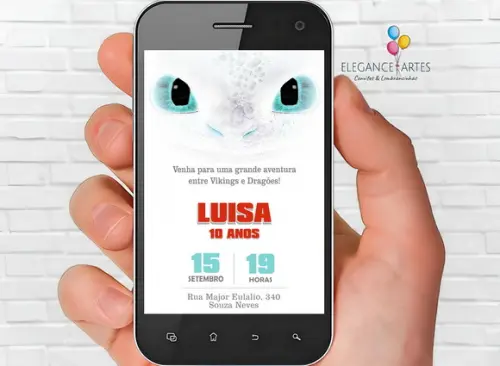 Convite Digital Como Treinar o Seu Dragão