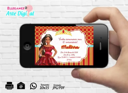 Convite Digital Elena de Avalor