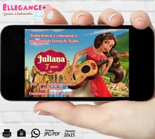 Convite Digital Elena de Avalor