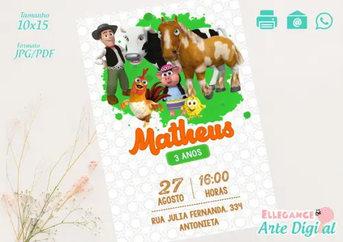 Convite Digital Fazenda do Zenon
