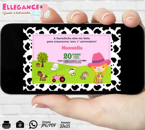 Convite Digital Fazendinha
