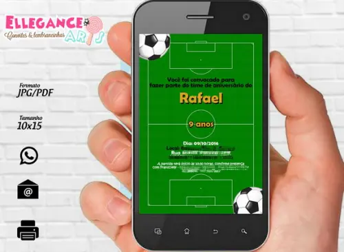 Convite Digital Futebol