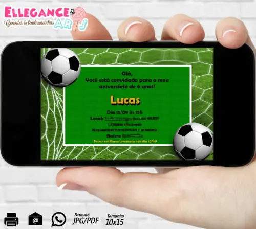 Convite Digital Futebol