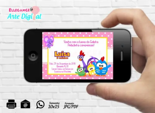 Convite Digital Galinha Pintadinha