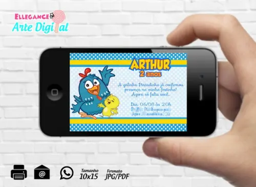 Convite Digital Galinha Pintadinha
