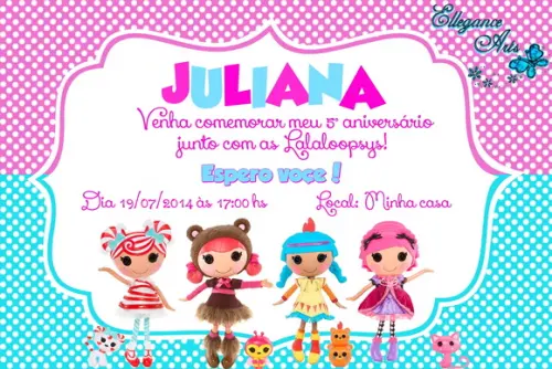 Convite Digital LALALOOPSY (modelo 4)