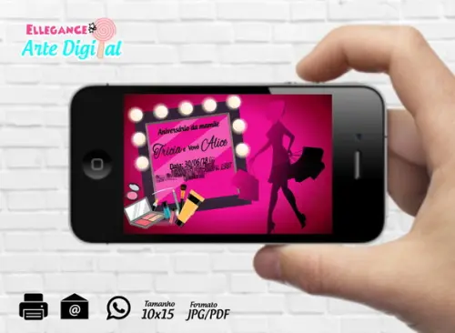 Convite Digital Maquiagem