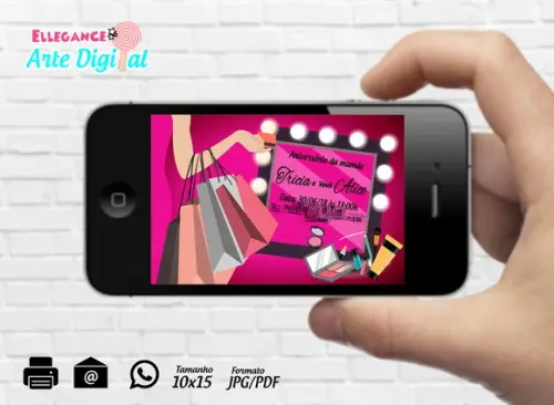 Convite Digital Maquiagem