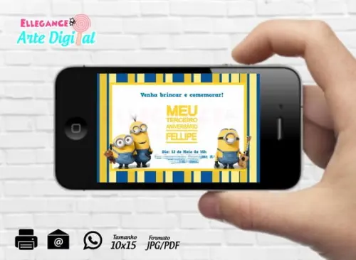 Convite Digital Minions