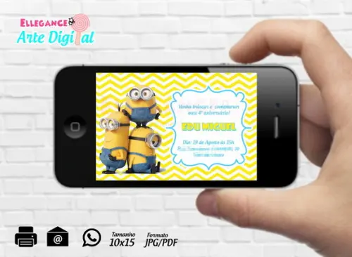 Convite Digital Minions