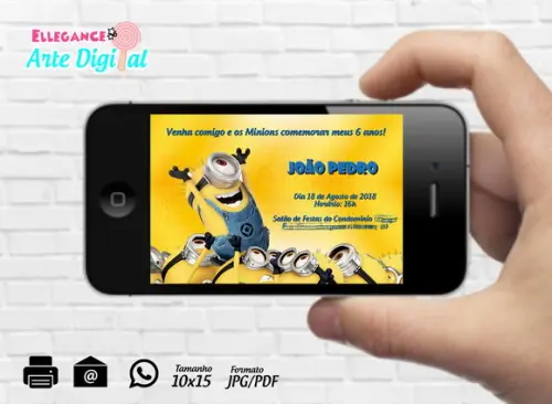 Convite Digital Minions