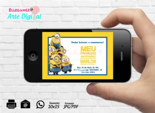 Convite Digital Minions