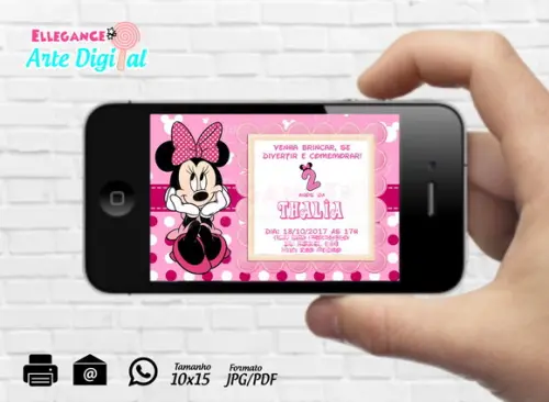 Convite Digital Minnie