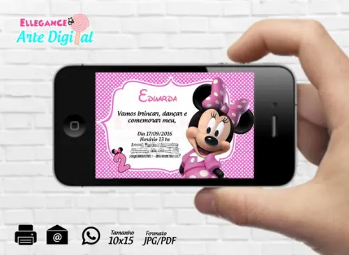 Convite Digital Minnie