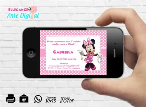 Convite Digital Minnie