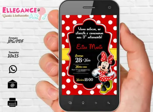 Convite Digital Minnie