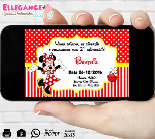 Convite Digital Minnie