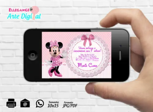 Convite Digital Minnie