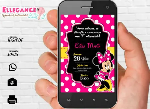 Convite Digital Minnie