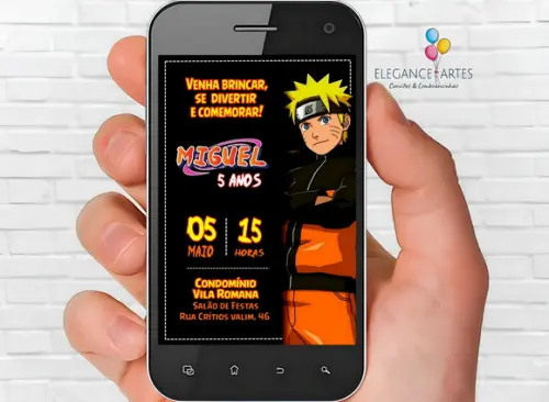 Convite Digital Naruto