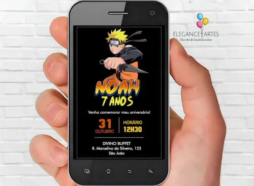 Convite Digital Naruto