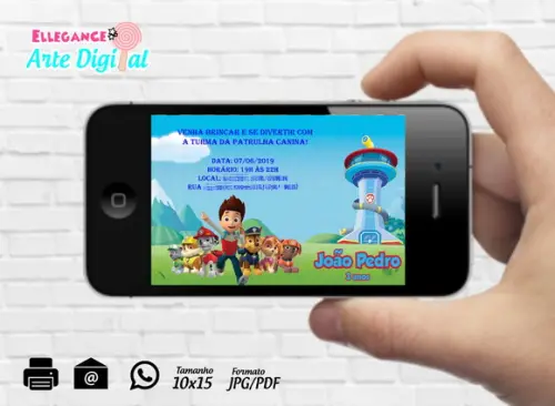 Convite Digital Patrulha Canina