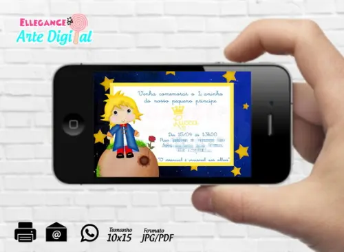 Convite Digital Pequeno Príncipe