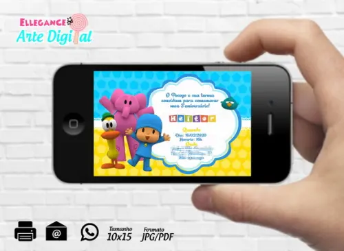 Convite Digital Pocoyo