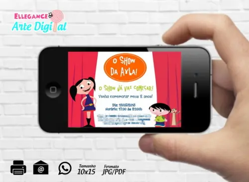 Convite Digital Show da Luna