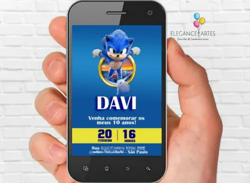 Convite Digital Sonic