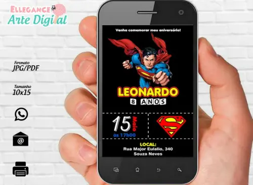 Convite Digital Superman