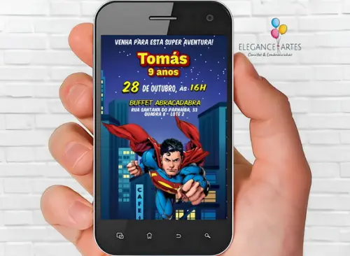 Convite Digital Superman
