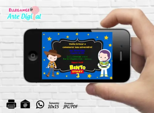 Convite Digital Toy Story