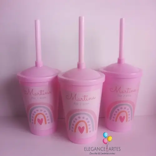 Copo Twister 400ml Arco Iris Boho