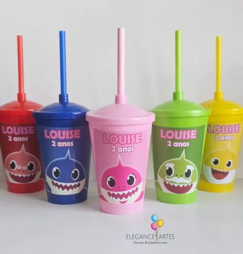 Copo Twister 400ml Baby Shark