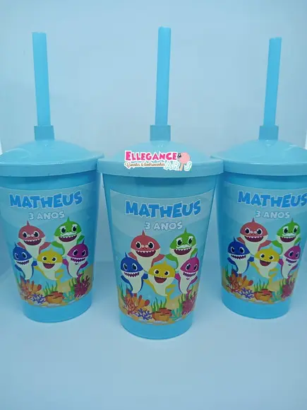 Copo Twister 400ml Baby Shark