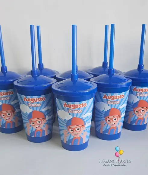 Copo Twister 400ml Blippi