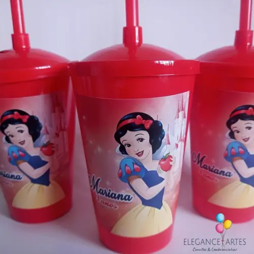 Copo Twister 400ml Branca de Neve