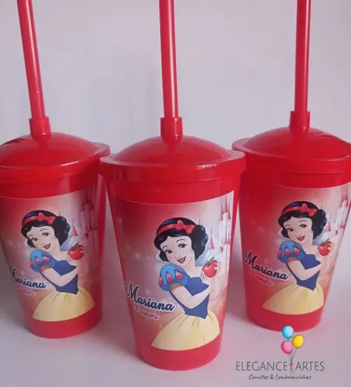 Copo Twister 400ml Branca de Neve
