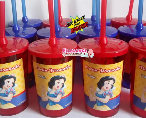 Copo Twister 400ml Branca de Neve